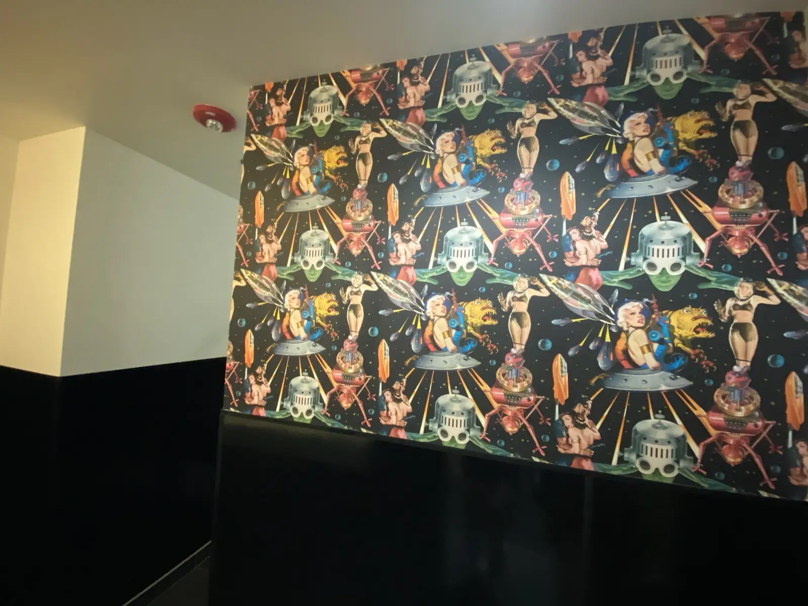 Hallway wallpaper installation with professional finish