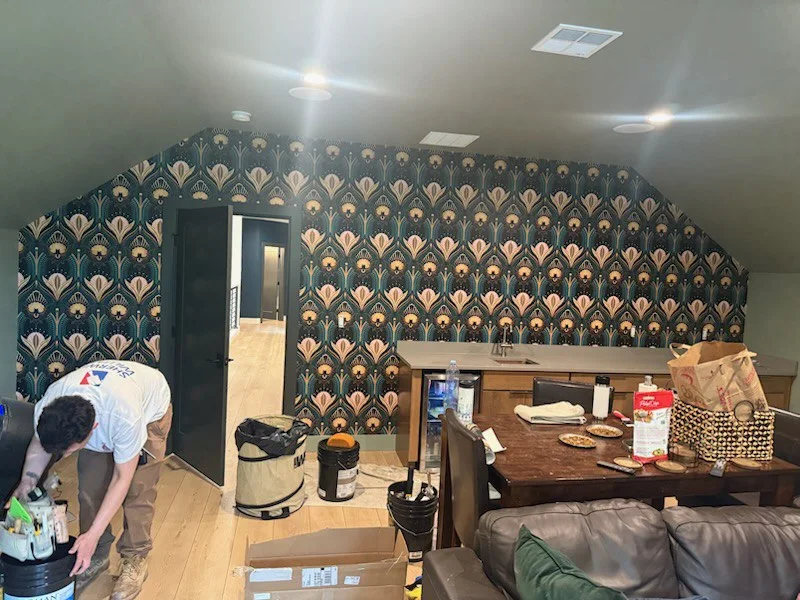 Professional wallpaper removal process in San Antonio