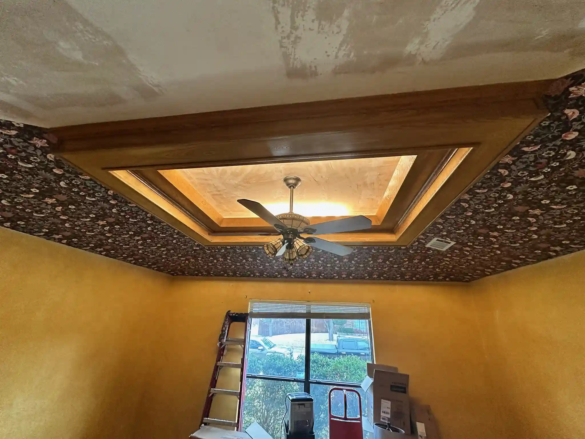 Professional wallpaper removal tools and preparation